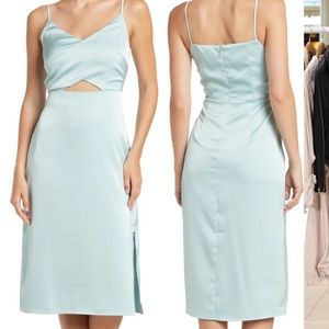 Sam Edelman cutout satin cami dress